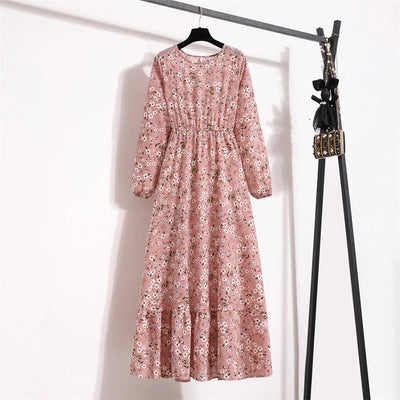 Variant image for Frühlingszauber | Maxikleid Langarm Floral für Damen-33