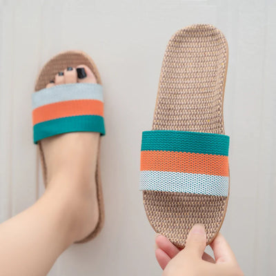 Lila | Flache Sandalen Damen für den Sommer
