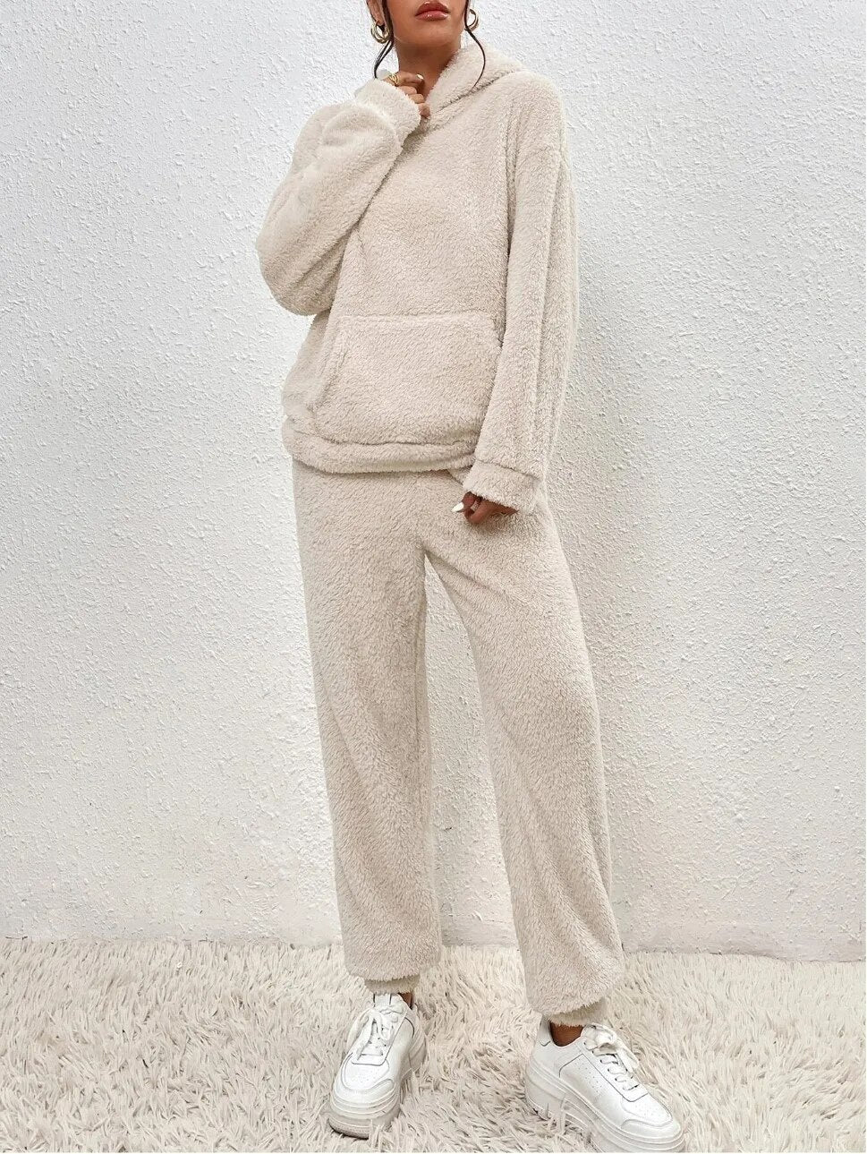 Lea | Warmes Winter-Kapuzenpulli-Hosen-Set