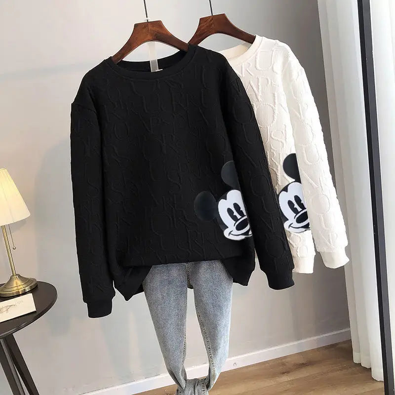 Greta | Mickey Mouse Druck Lose Pullover