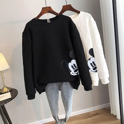 Greta | Mickey Mouse Druck Lose Pullover