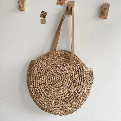 Sommerspaß | Große Strandtasche aus Gewebtem Stroh-2
