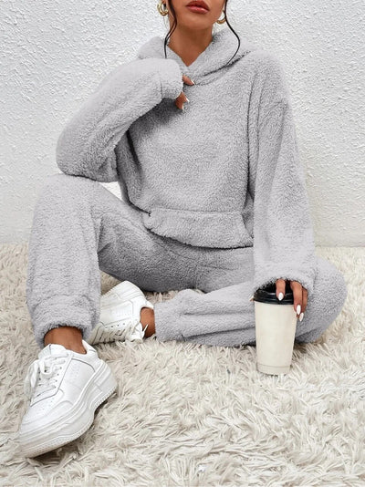 Lea | Warmes Winter-Kapuzenpulli-Hosen-Set