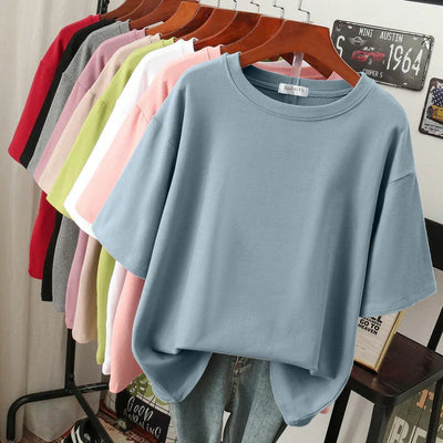Rhoswen | T-Shirt – Übergröße, Baumwolle, Lässig und Modern