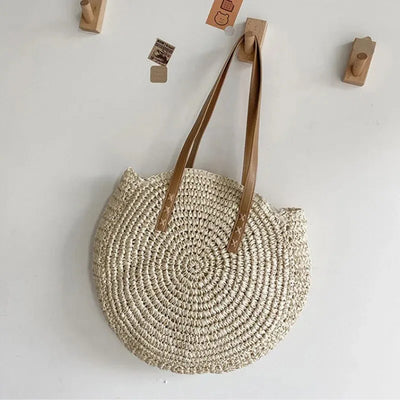 Sommerspaß | Große Strandtasche aus Gewebtem Stroh-3