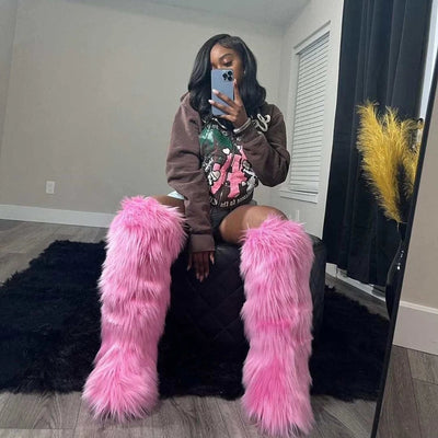 Stephanie |  Overknee Stiefel für Winter