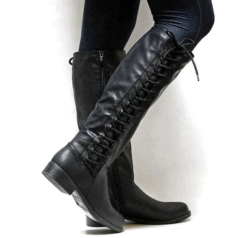 Julia | Kniehohe Schnürstiefel