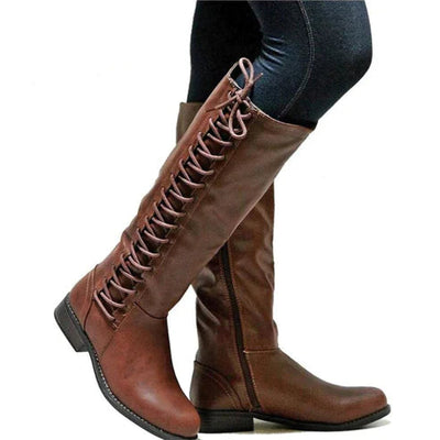 Julia | Kniehohe Schnürstiefel