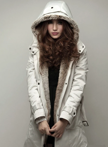 Emma | Warme Pelz Winterjacke