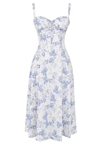 Variant image for Blumiges Bustierkleid | Festliches Kleid für Hochzeitsgäste-61