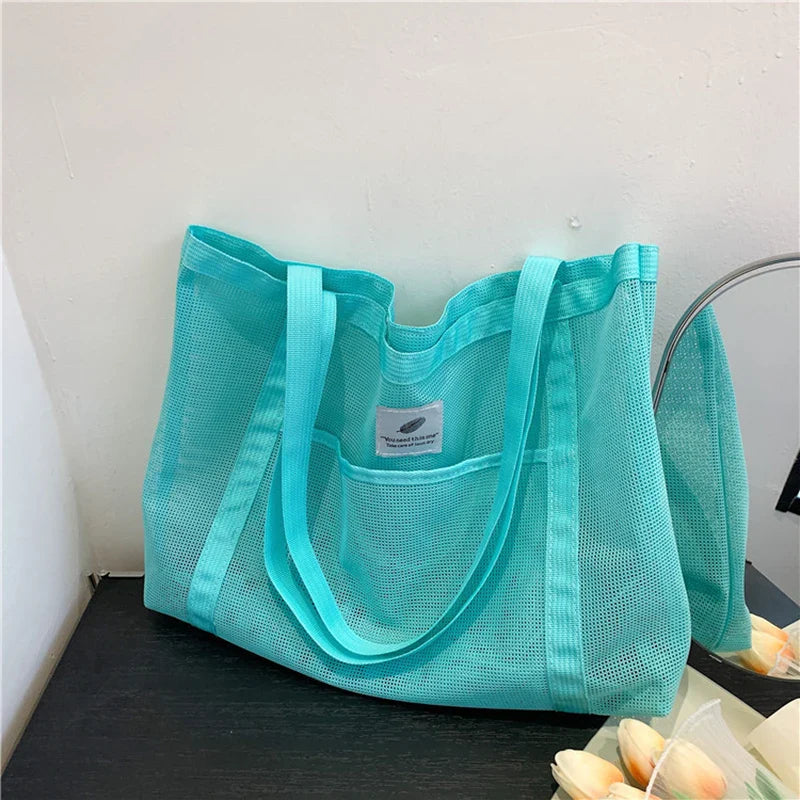 Mira | Umhängetasche Damen aus Transparentem Mesh – Trendige Crossbody Bag für Strand und Reisen-2