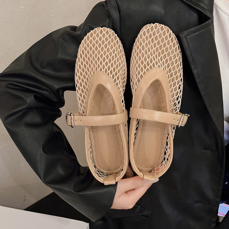 Runde Zehen | Mary Jane Damenschuhe für Sommerstyle-1