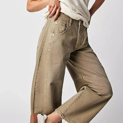 Ruan | Weitbein-Jeans Damen – Komfortabel, 100% Baumwolle-3