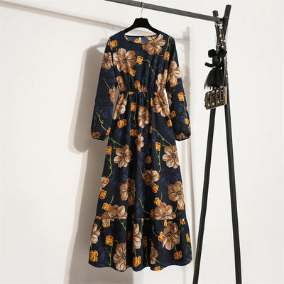 Variant image for Frühlingszauber | Maxikleid Langarm Floral für Damen-26