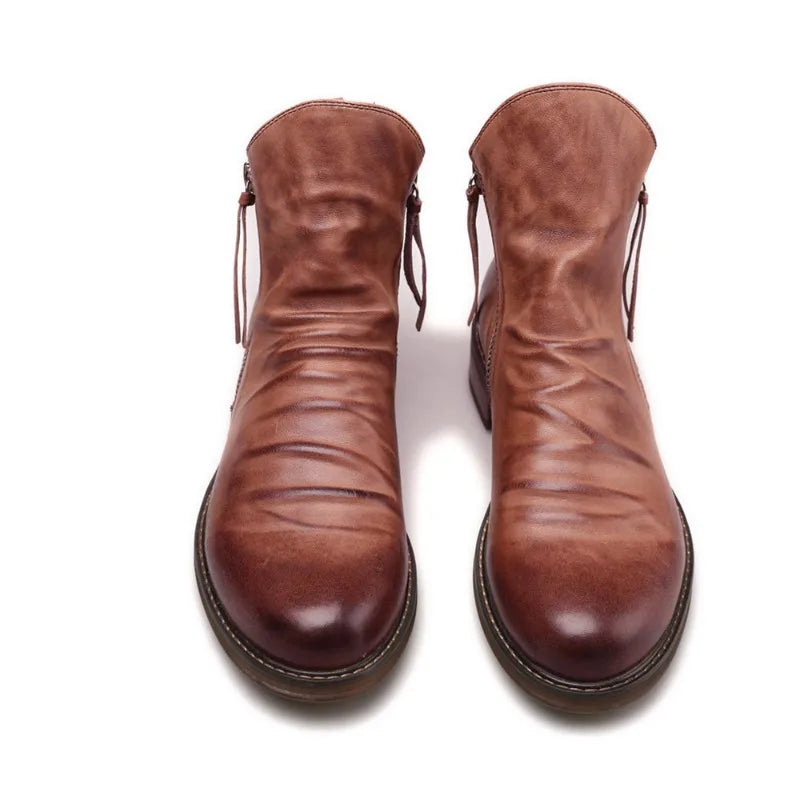 Maverick | Chelsea Stiefel Braun aus Leder für Herren