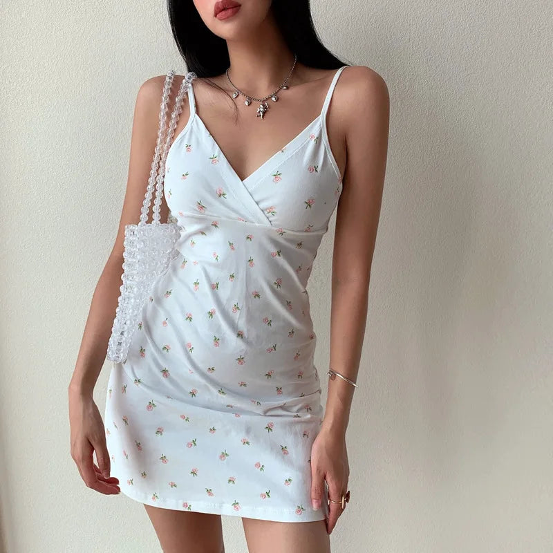 Leonie | Damenkleid Leinen V-Ausschnitt Casual Sommerdress