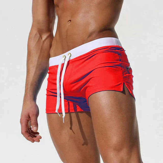 Shimon | Einstellbare Kordelstrich Schwimmshorts