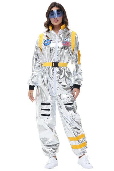Kathrin | Silbernes Astronauten Kostüm