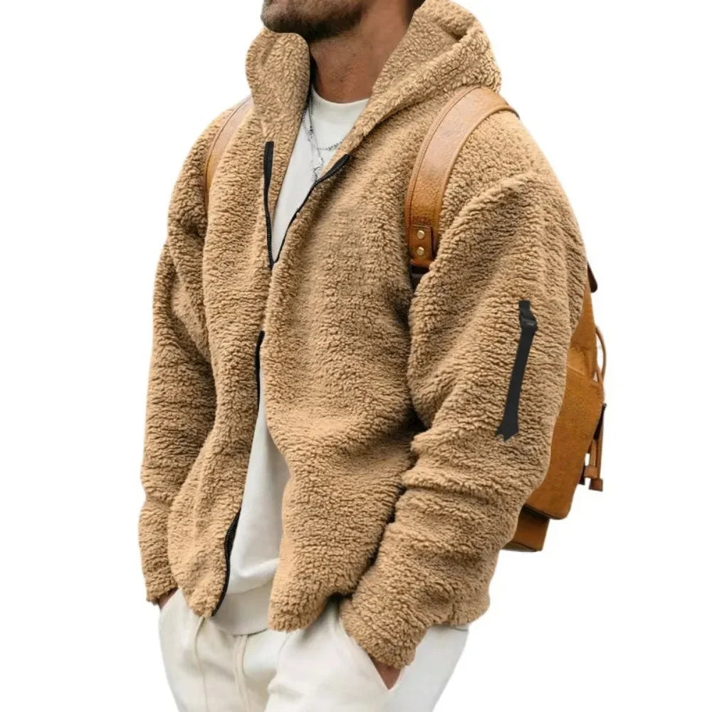 Patrick | Sportliche Fleecejacke mit Kapuze
