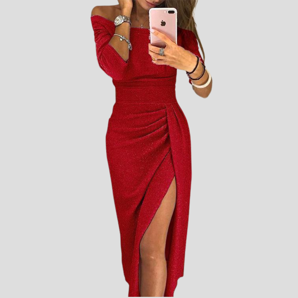 Stella | Sommerkleid mit femininem Ausschnitt und Taschen