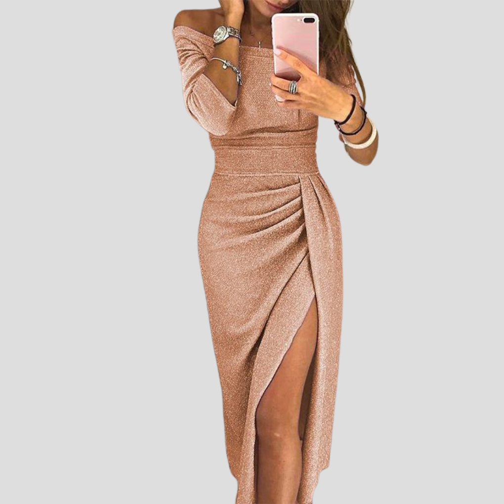 Stella | Sommerkleid mit femininem Ausschnitt und Taschen