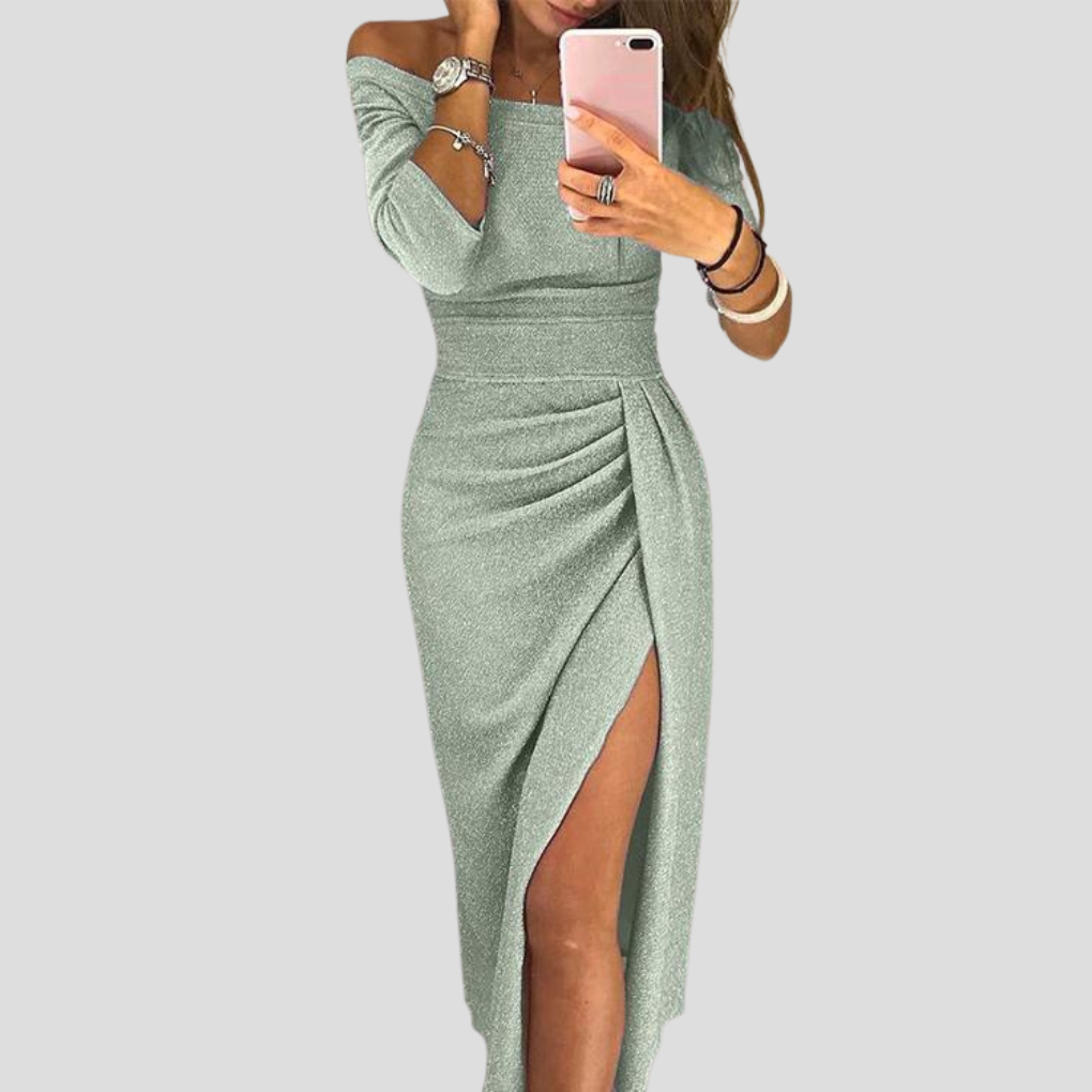 Stella | Sommerkleid mit femininem Ausschnitt und Taschen
