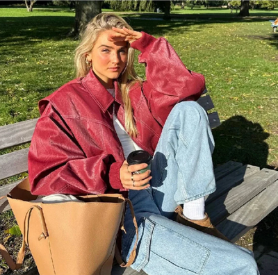 Simone | Stilvolle Übergroße jacke