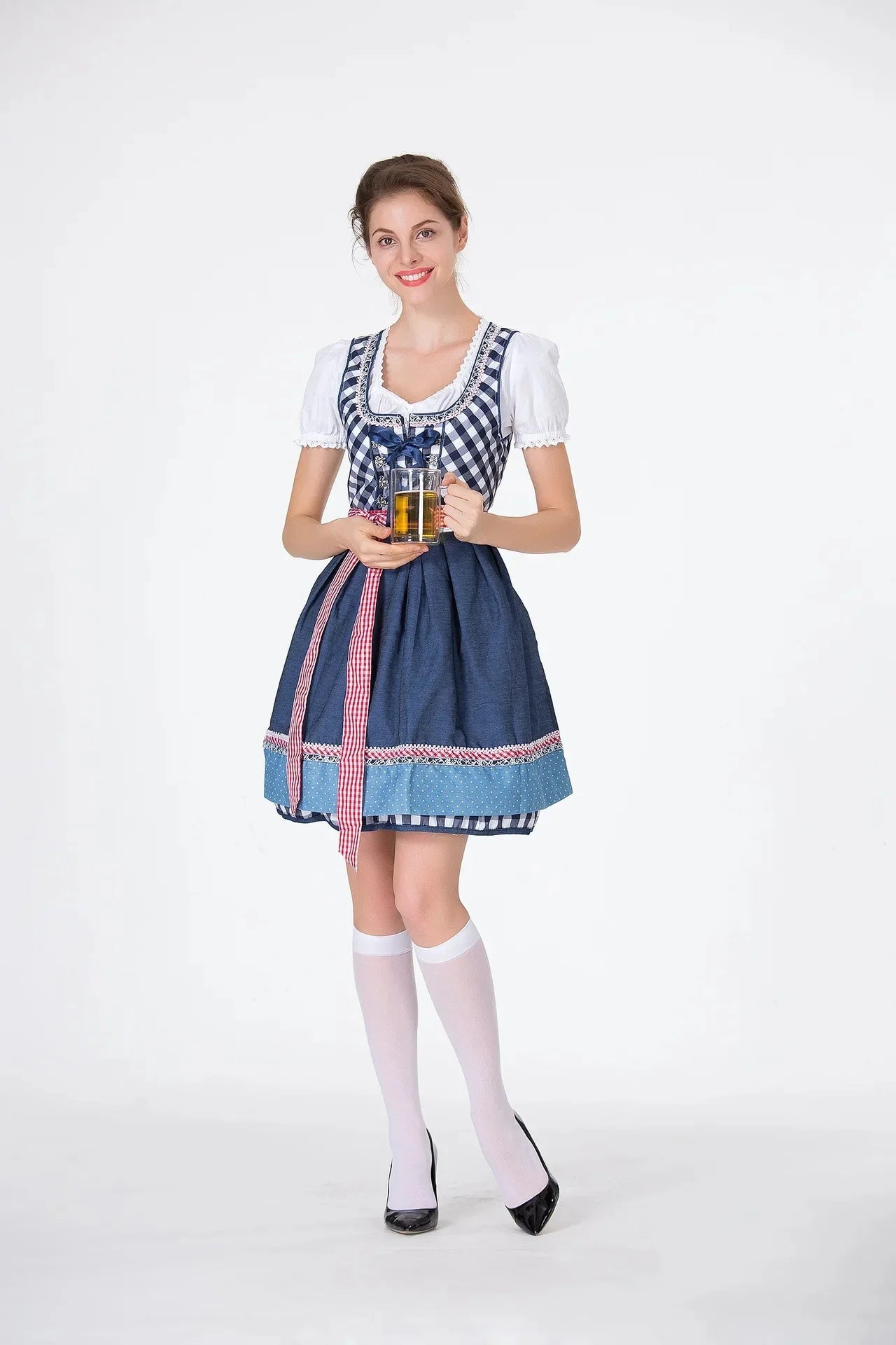 Nadine | Traditionelles Dirndlkleid mit Bluse und Schürze