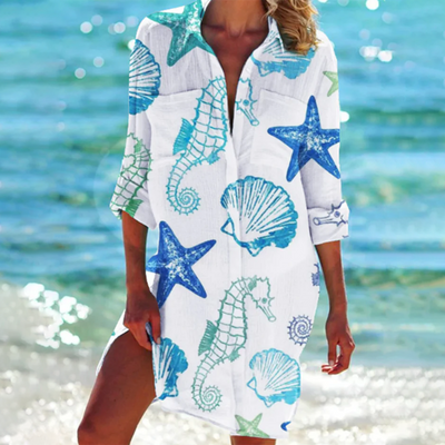 Emilia | A-Linien Kleid Atmungsaktiver Stoff, Feminine Farben