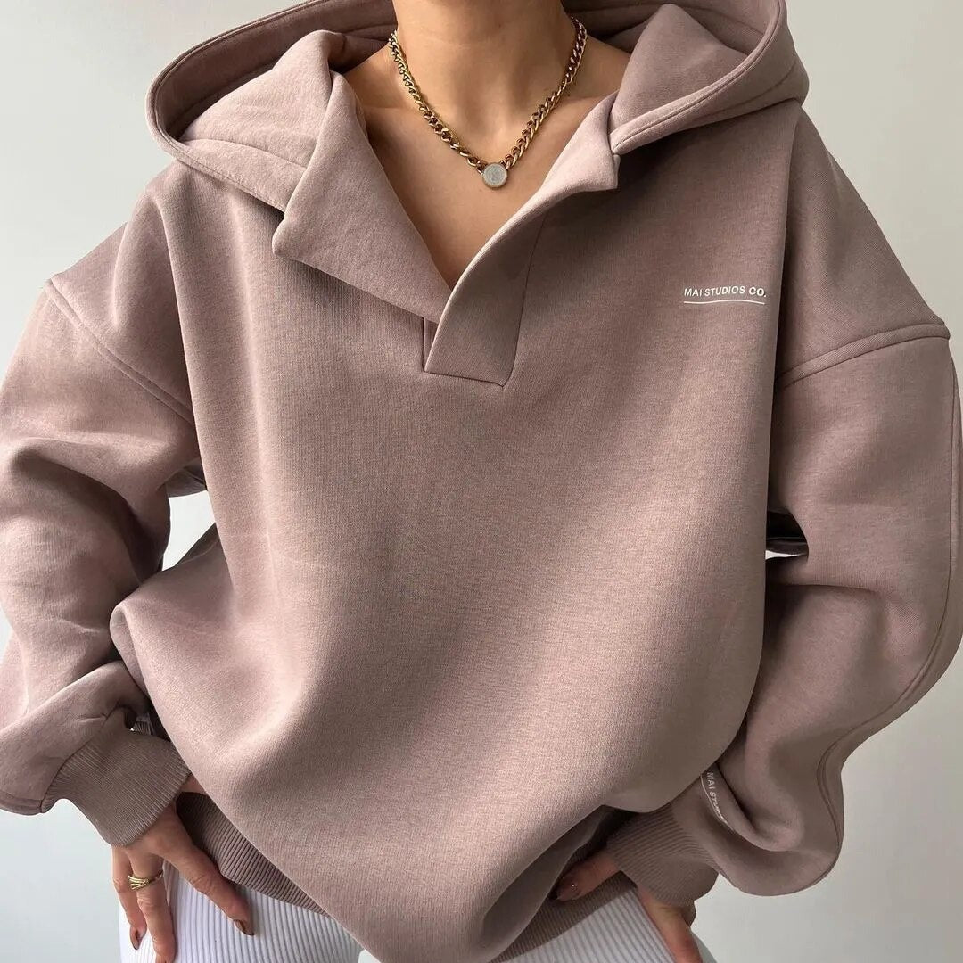 Maria | Übergroßer Baumwoll Hoodie