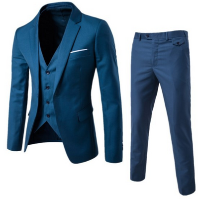 Amedeo | Klassischer Herrenanzug 3-teiliges Set für Hochzeiten und elegante Anlässe