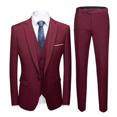 Amedeo | Klassischer Herrenanzug 3-teiliges Set für Hochzeiten und elegante Anlässe
