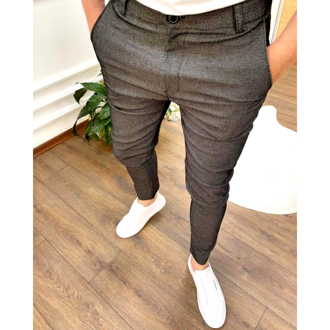 Variant image for Elegante | Business-Hose für Männer – Klassischer Schnitt, Schwarz, Hochwertiger Elastischer Stoff-29