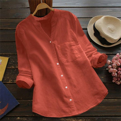 Andrea | Luftige elegante Bluse aus Baumwolle