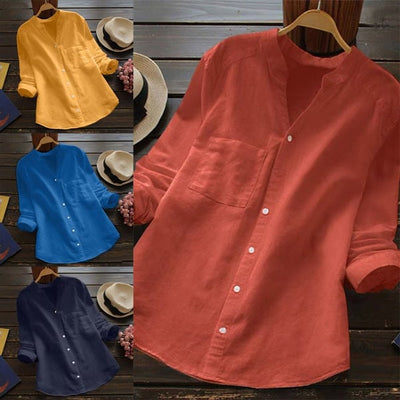 Andrea | Luftige elegante Bluse aus Baumwolle