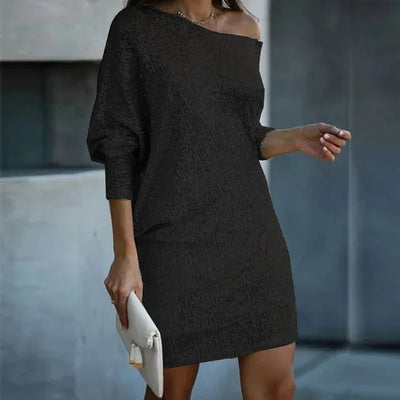 Sara | Glamouröses schulterfreies Minikleid