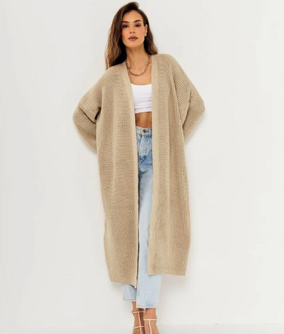 Kathrin | Vielseitige Strickjacke mit offener Vorderseite