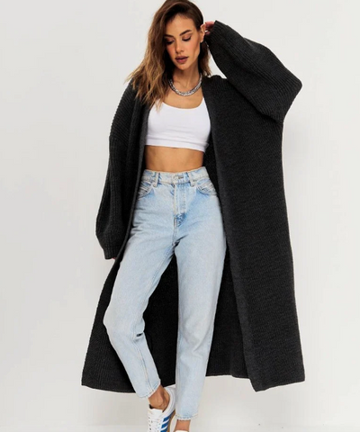 Kathrin | Vielseitige Strickjacke mit offener Vorderseite