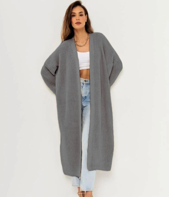 Kathrin | Vielseitige Strickjacke mit offener Vorderseite
