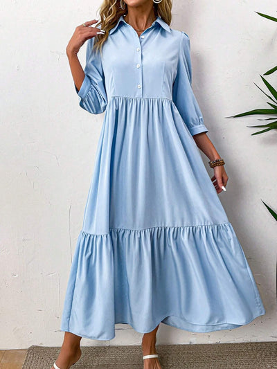 Vittoria | Elegantes Maxikleid mit Kragen