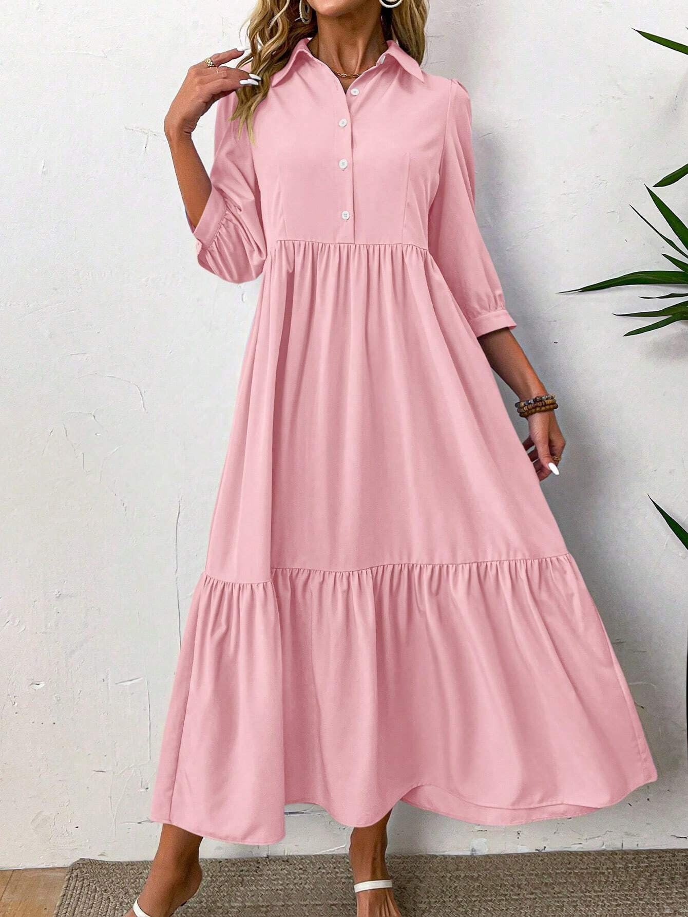 Vittoria | Elegantes Maxikleid mit Kragen
