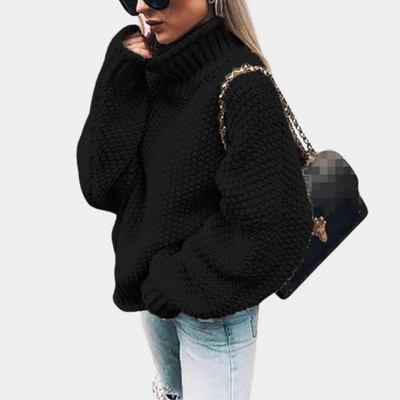 Karin | Warmer gestrickter Rollkragenpullover