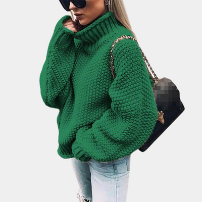 Karin | Warmer gestrickter Rollkragenpullover