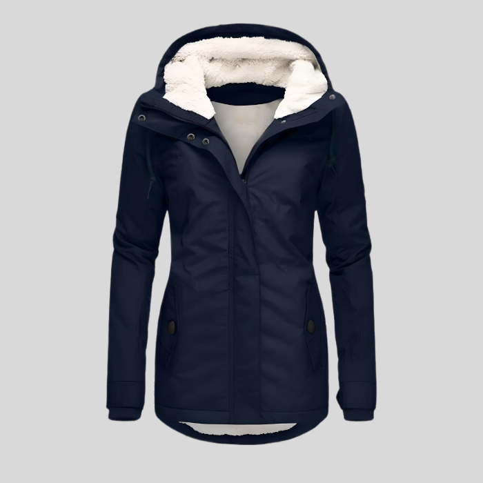 Christin | Wasserdichte Lange Kapuze jacke