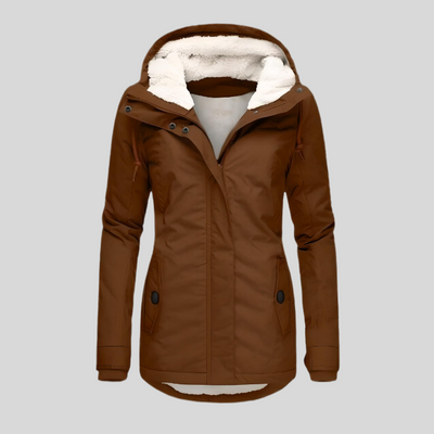 Christin | Wasserdichte Lange Kapuze jacke