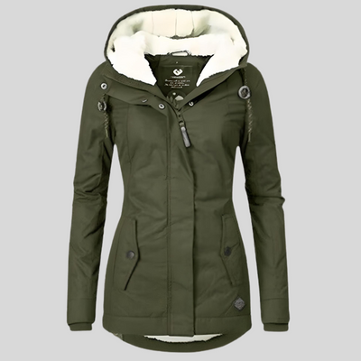 Christin | Wasserdichte Lange Kapuze jacke