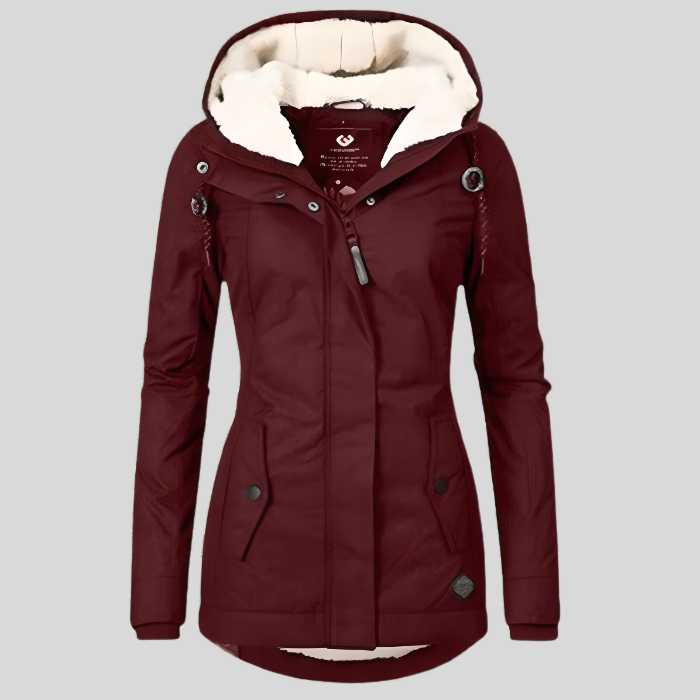Christin | Wasserdichte Lange Kapuze jacke