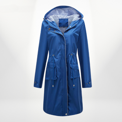 Julia | Wasserdichter Trenchcoat mit Kapuze