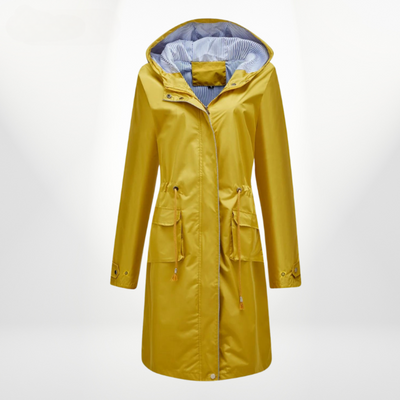 Julia | Wasserdichter Trenchcoat mit Kapuze