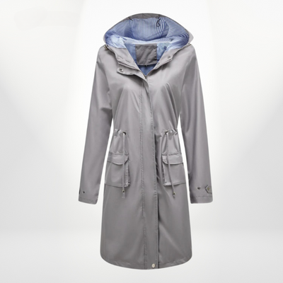 Julia | Wasserdichter Trenchcoat mit Kapuze
